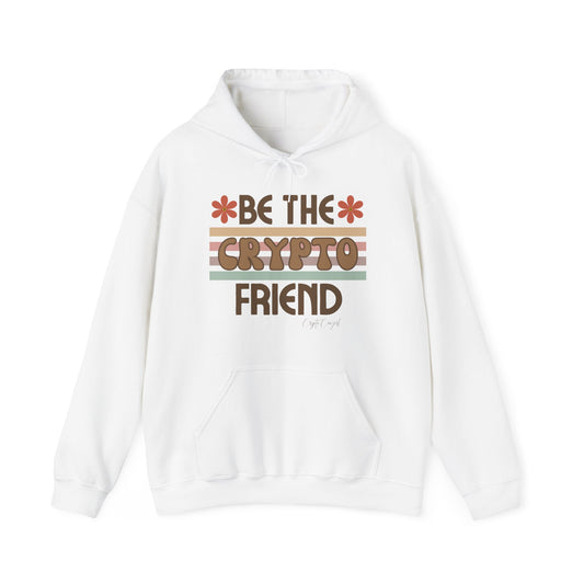 Retro "Be the Crypto Friend" Unisex Heavy Blend™ Hooded Sweatshirt XRP